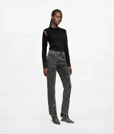 Kl Jeans Zipped High-rise Straight Jeans