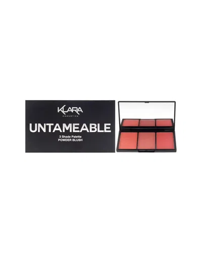 Klara Women's 0.35oz 3 Shades Powder Blush Palette - Untameable