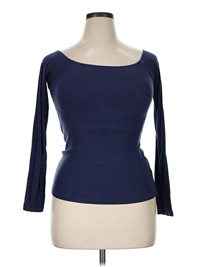 Pre-owned Klassy Network 3/4 Sleeve T-shirt In Blue