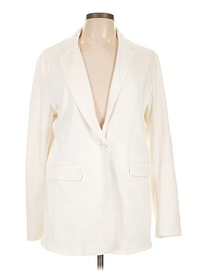 Pre-owned Klassy Network Blazer Jacket In Ivory