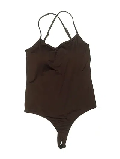 Pre-owned Klassy Network Bodysuit In Brown