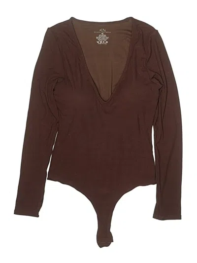 Pre-owned Klassy Network Bodysuit In Brown