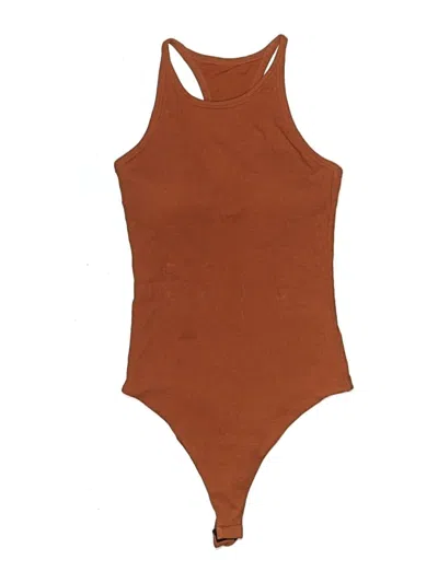 Pre-owned Klassy Network Bodysuit In Brown