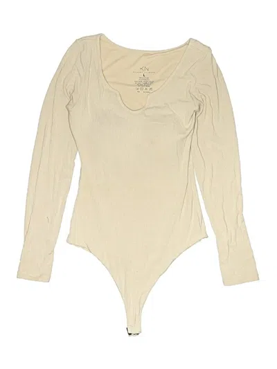 Pre-owned Klassy Network Bodysuit In Ivory