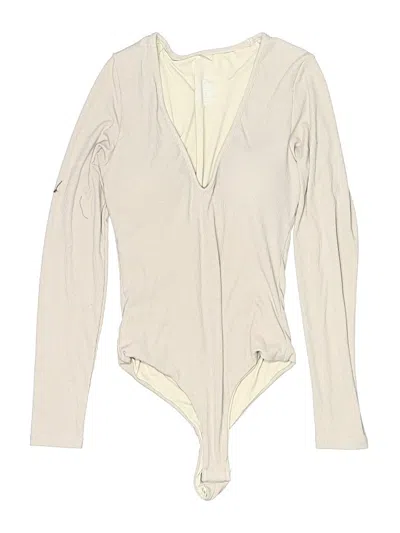 Pre-owned Klassy Network Bodysuit In Ivory