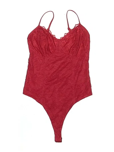 Pre-owned Klassy Network Bodysuit In Red