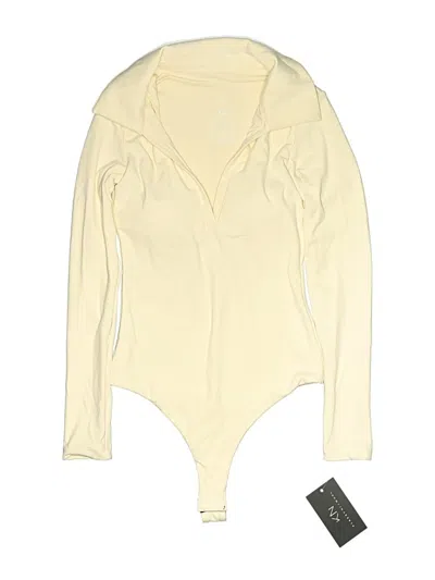 Pre-owned Klassy Network Bodysuit In White