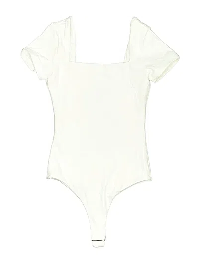 Pre-owned Klassy Network Bodysuit In White