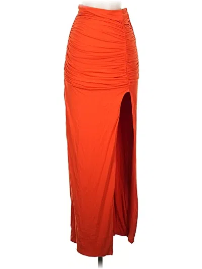 Pre-owned Klassy Network Casual Skirt In Orange