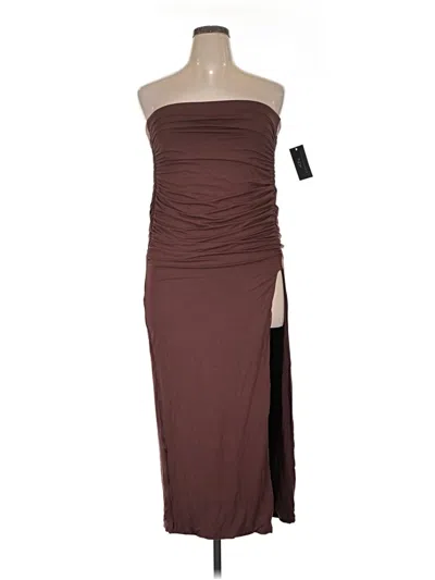 Pre-owned Klassy Network Cocktail Dress In Brown