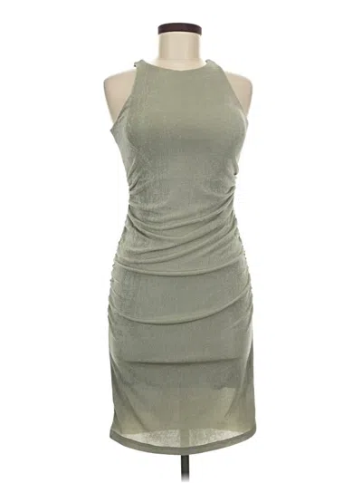 Pre-owned Klassy Network Cocktail Dress In Gray