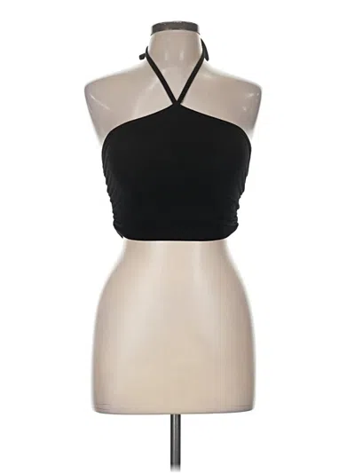 Pre-owned Klassy Network Halter Top Black Halter Neckline Tops
