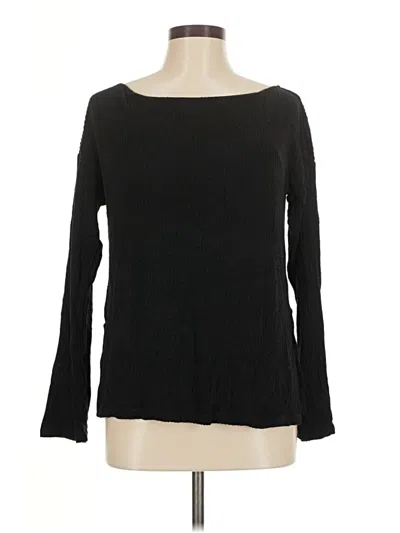 Pre-owned Klassy Network Long Sleeve Top Black Boatneck Tops
