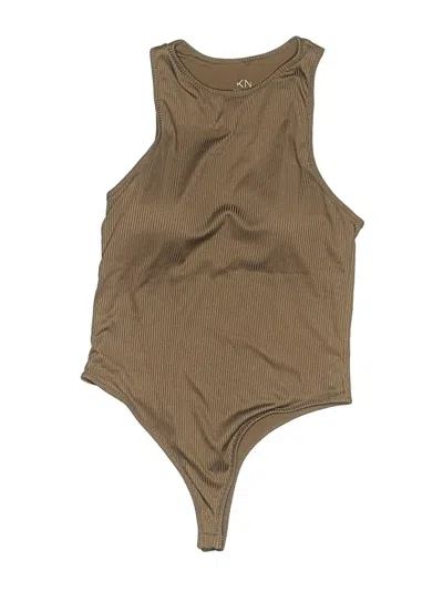 Pre-owned Klassy Network One Piece Swimsuit In Brown