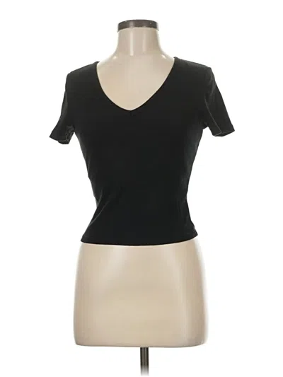 Pre-owned Klassy Network Short Sleeve Top Black V Neck Tops