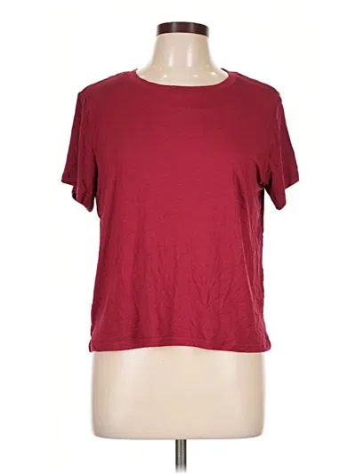 Pre-owned Klassy Network Short Sleeve T-shirt In Burgundy