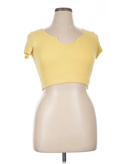 Pre-owned Klassy Network Short Sleeve T-shirt In Yellow
