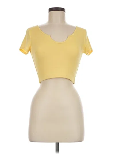 Pre-owned Klassy Network Short Sleeve T-shirt In Yellow