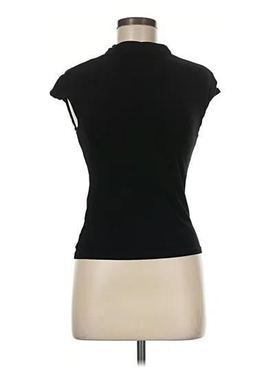 Pre-owned Klassy Network Short Sleeve Turtleneck In Black