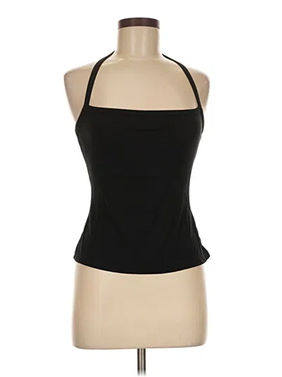Pre-owned Klassy Network Sleeveless Top Black Halter Neckline Tops