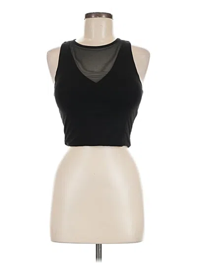 Pre-owned Klassy Network Sleeveless Top Black Halter Neckline Tops