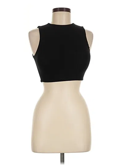Pre-owned Klassy Network Sleeveless Top Black Halter Neckline Tops