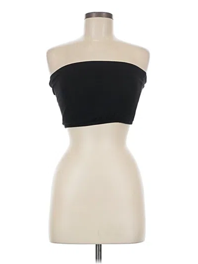 Pre-owned Klassy Network Sleeveless Top Black Strapless Neckline Tops