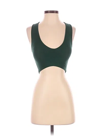 Pre-owned Klassy Network Sleeveless Top Green Strapless Neckline Tops