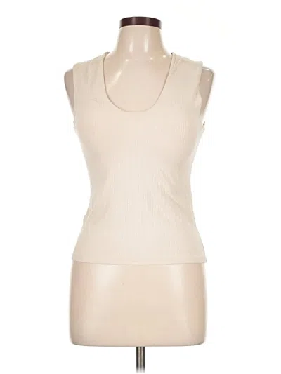 Pre-owned Klassy Network Sleeveless Top Ivory Crew Neck Tops