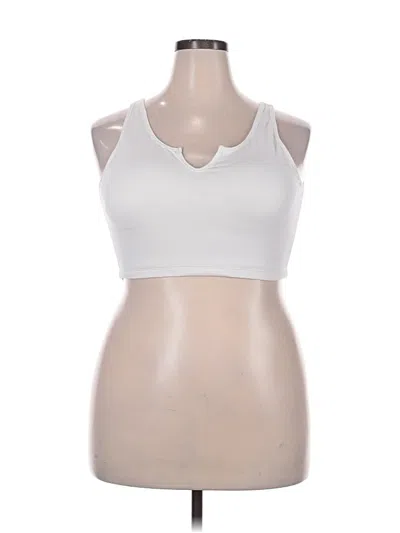 Pre-owned Klassy Network Sports Bra In White