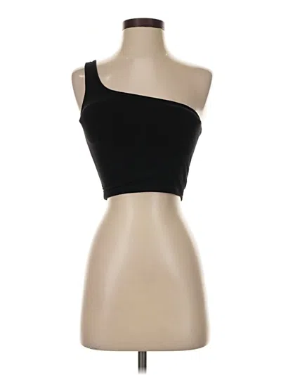 Pre-owned Klassy Network Tank Top Black One Shoulder Neckline Tops