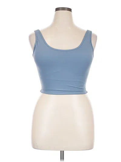 Pre-owned Klassy Network Tank Top Blue Strapless Neckline Tops