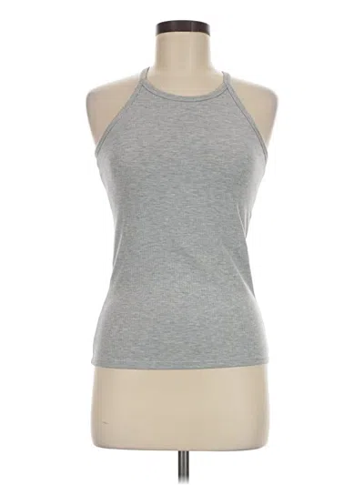Pre-owned Klassy Network Tank Top Gray Halter Neckline Tops