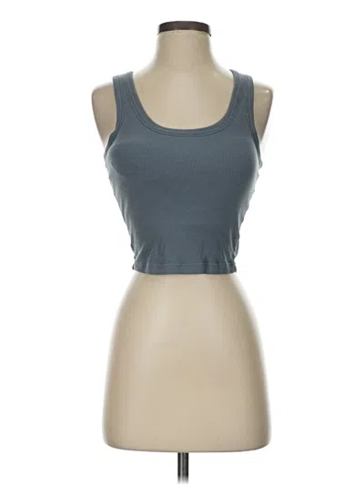 Pre-owned Klassy Network Tank Top Gray Strapless Neckline Tops