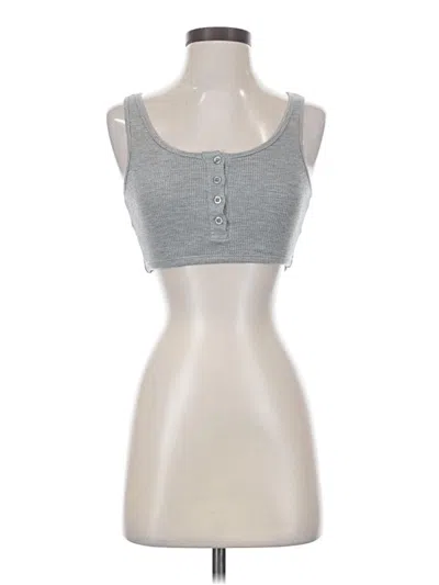 Pre-owned Klassy Network Tank Top Gray Strapless Neckline Tops