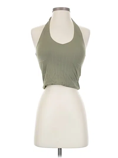 Pre-owned Klassy Network Tank Top Green Halter Neckline Tops