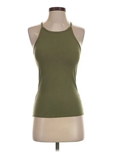 Pre-owned Klassy Network Tank Top Green Halter Neckline Tops