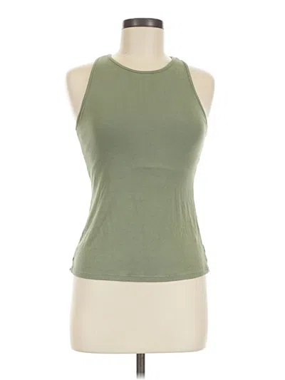 Pre-owned Klassy Network Tank Top Green Halter Neckline Tops