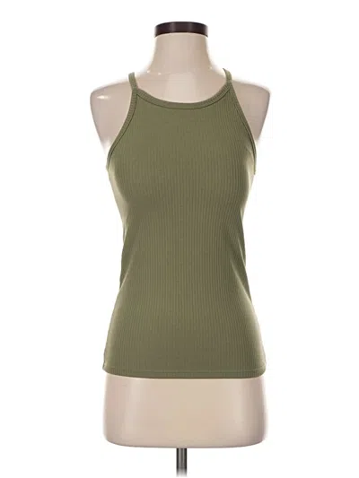 Pre-owned Klassy Network Tank Top Green Halter Neckline Tops