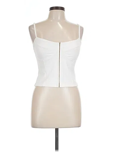 Pre-owned Klassy Network Tank Top Ivory Strapless Neckline Tops
