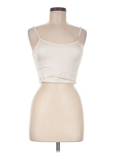 Pre-owned Klassy Network Tank Top Ivory Strapless Neckline Tops