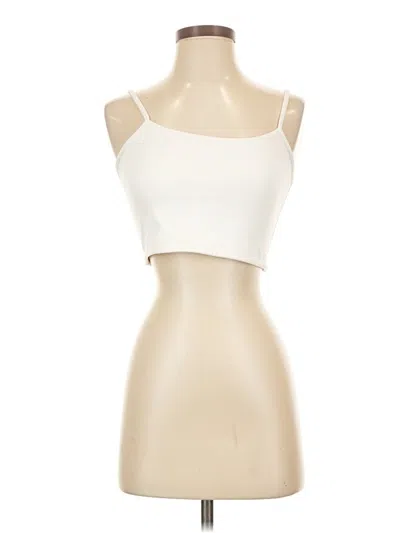 Pre-owned Klassy Network Tank Top Ivory Strapless Neckline Tops