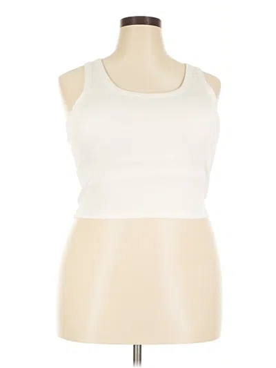 Pre-owned Klassy Network Tank Top Ivory Strapless Neckline Tops