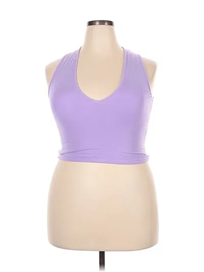 Pre-owned Klassy Network Tank Top Purple Halter Neckline Tops