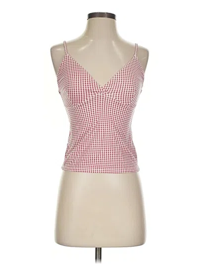 Pre-owned Klassy Network Tank Top Red Halter Neckline Tops