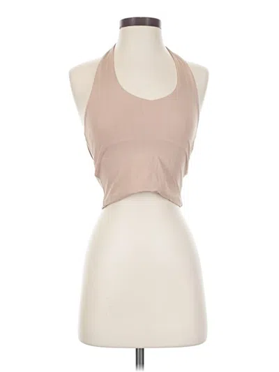 Pre-owned Klassy Network Tank Top Tan Halter Neckline Tops