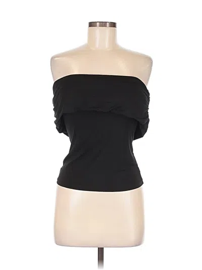 Pre-owned Klassy Network Tube Top Black Strapless Neckline Tops