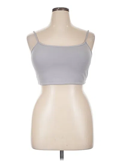 Pre-owned Klassy Network Tube Top Gray Strapless Neckline Tops