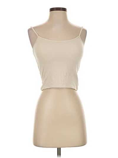 Pre-owned Klassy Network Tube Top Tan Strapless Neckline Tops