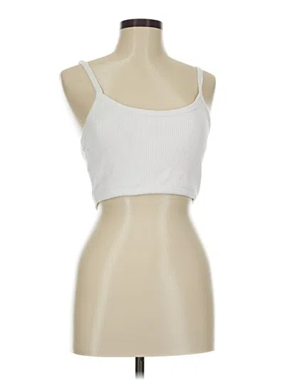 Pre-owned Klassy Network Tube Top White Strapless Neckline Tops
